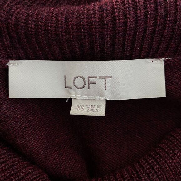 LOFT Cowl Neck Tunic Sweater Women's Size XS - Picture 3 of 8